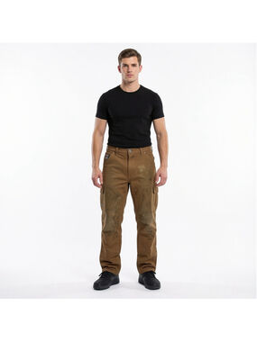 Thrashed Carhartt B01 Double Knee Pants 32x30 Brown Made in USA 125 Anniversary